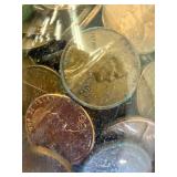 Round Bank Full of Pennies - Many Wheat