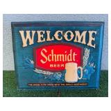 Welcome Schmidt Beer Sign