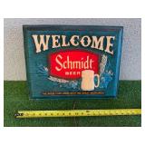 Welcome Schmidt Beer Sign