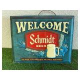 Welcome Schmidt Beer Sign