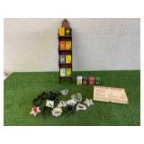 Cookie Cutters, Spice Rack & Tins