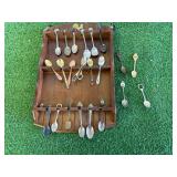 Souvenir Spoons & Display Rack