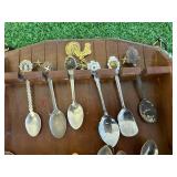 Souvenir Spoons & Display Rack