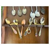 Souvenir Spoons & Display Rack