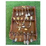 Souvenir Spoons & Display Rack