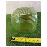 Uranium Glass Jar with Lid