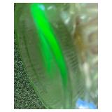 Uranium Glass Jar with Lid