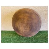 Wood Dough Bowl & Spoon