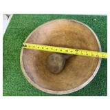 Wood Dough Bowl & Spoon