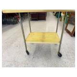 Metal Serving Cart with Drop Down Sides