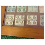 Framed Stamp Collection