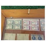 Framed Stamp Collection