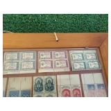 Framed Stamp Collection