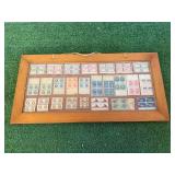 Framed Stamp Collection