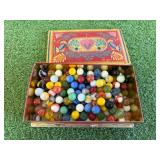 Marbles in Metal Case