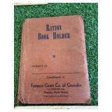War Ration Books/Stamps