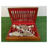 Large Set of Silverware in Case