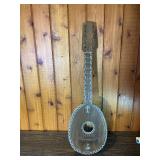 Handcrafted Folk Art String Instrument / Mandolin Style Decorative Piece