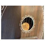 Handcrafted Folk Art String Instrument / Mandolin Style Decorative Piece