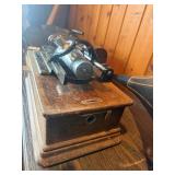 antique Edison cylinder phonograph
