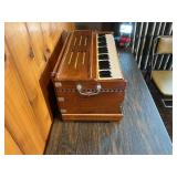 Vintage Wooden Harmonium / Tabletop Pump Organ
