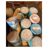 collection of vintage Edison Blue Amberol cylinder records