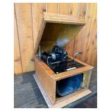 early Edison cylinder phonograph, likely an Edison Standard