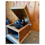 early Edison cylinder phonograph, likely an Edison Standard