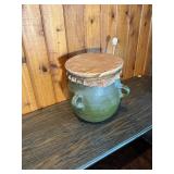 Handmade Pottery Drum w/ Mallet – Folk Art Percussion Piece