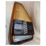 Brand New - Vintage Oscar Schmidt 36-Chord Autoharp w/ Case & Books – Complete Setup – Folk / Bluegrass Ready – Plays