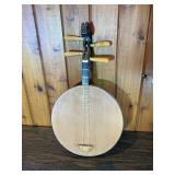 Decorative Round-Body Folk String Instrument