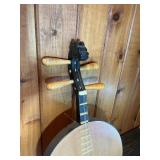Decorative Round-Body Folk String Instrument