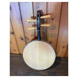Decorative Round-Body Folk String Instrument