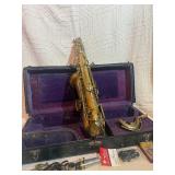 Vintage Buescher True Tone Saxophone – Low Pitch – 1920s Era – Serial #85229 – Original Finish