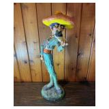 Vintage Folk Art Musician Figurine