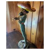 Vintage Folk Art Musician Figurine