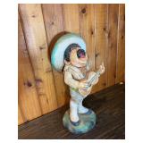 Vintage Folk Art Musician Figurine