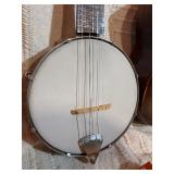 Vintage Folk String Instrument Lot”  * Regal Tenor Guitar * Banjo Ukulele (with box + book)