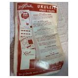 Vintage Folk String Instrument Lot”  * Regal Tenor Guitar * Banjo Ukulele (with box + book)