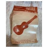 Vintage Folk String Instrument Lot”  * Regal Tenor Guitar * Banjo Ukulele (with box + book)
