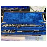 Yamaha Flute + Clarinet Bundle – Student Band Starter Kit w/ Cases, Nikkan Trainer, Accessories