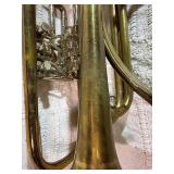 Vintage Brass Instrument Lot – Boy Scouts Bugle, Trumpet & Large Mouthpiece Collection – Vincent Bach, Schilke + More!”