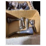 Vintage Brass Instrument Lot – Boy Scouts Bugle, Trumpet & Large Mouthpiece Collection – Vincent Bach, Schilke + More!”