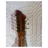 Vintage 9-String Parlor Acoustic Guitar – Rare Configuration – Project/Repair or art