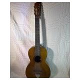Vintage 9-String Parlor Acoustic Guitar – Rare Configuration – Project/Repair or art