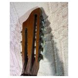 Vintage 9-String Parlor Acoustic Guitar – Rare Configuration – Project/Repair or art