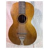 Vintage 9-String Parlor Acoustic Guitar – Rare Configuration – Project/Repair or art