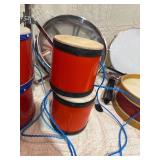 Remo Rototom + Snare Drum + Bongos Percussion Lot w/ Stand Hardware