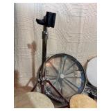 Remo Rototom + Snare Drum + Bongos Percussion Lot w/ Stand Hardware
