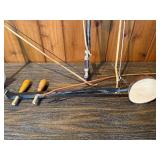 “Handmade World Folk String Instruments – Coconut Fiddles, Bows & Carved Pieces – Primitive / Ethnic Decor”